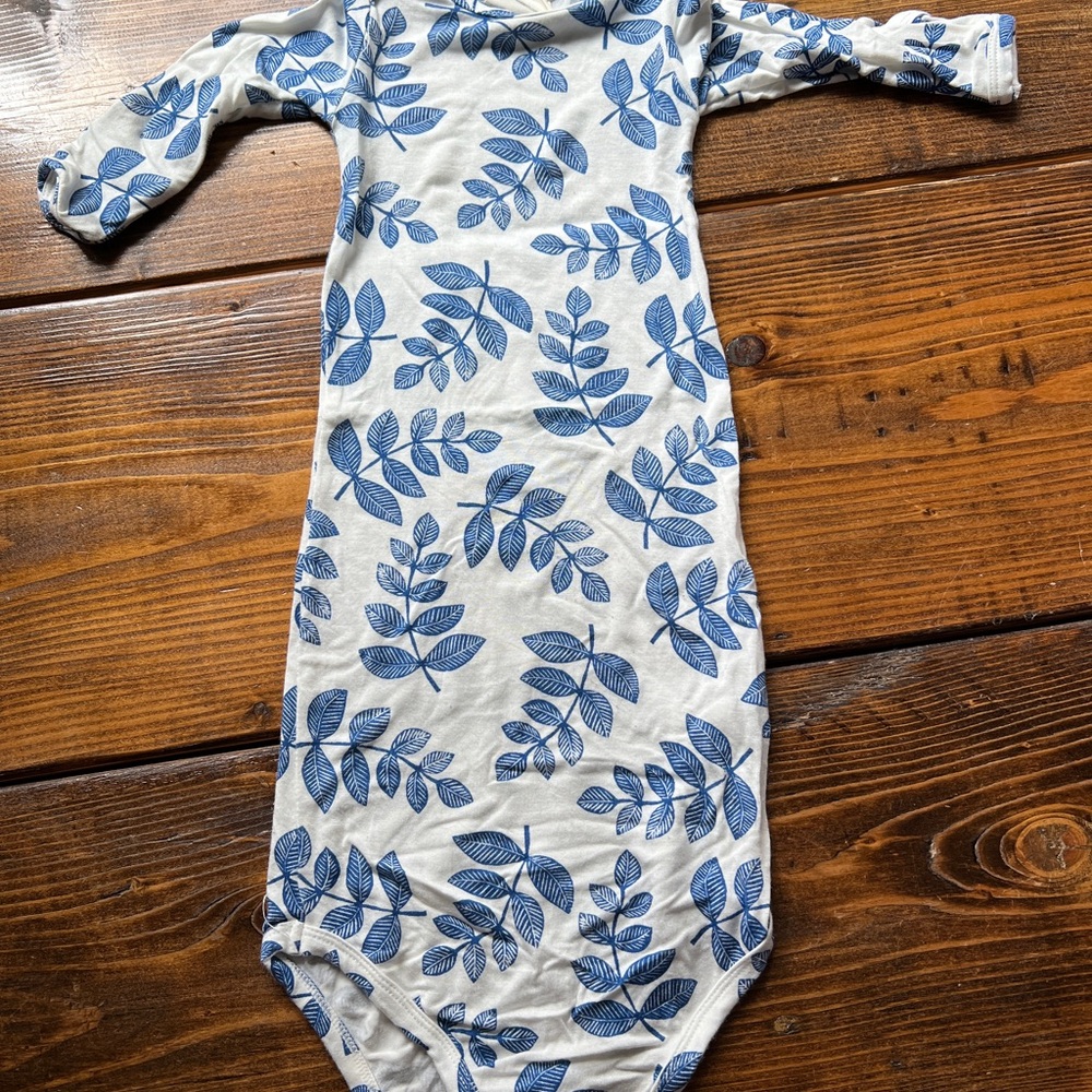 Spearmint Love Indigo Fern Knotted Gown